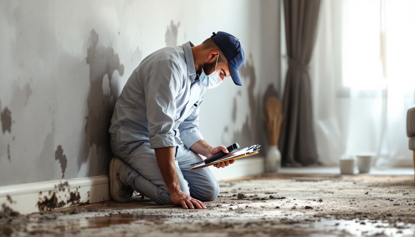Surface mold spreading across drywall